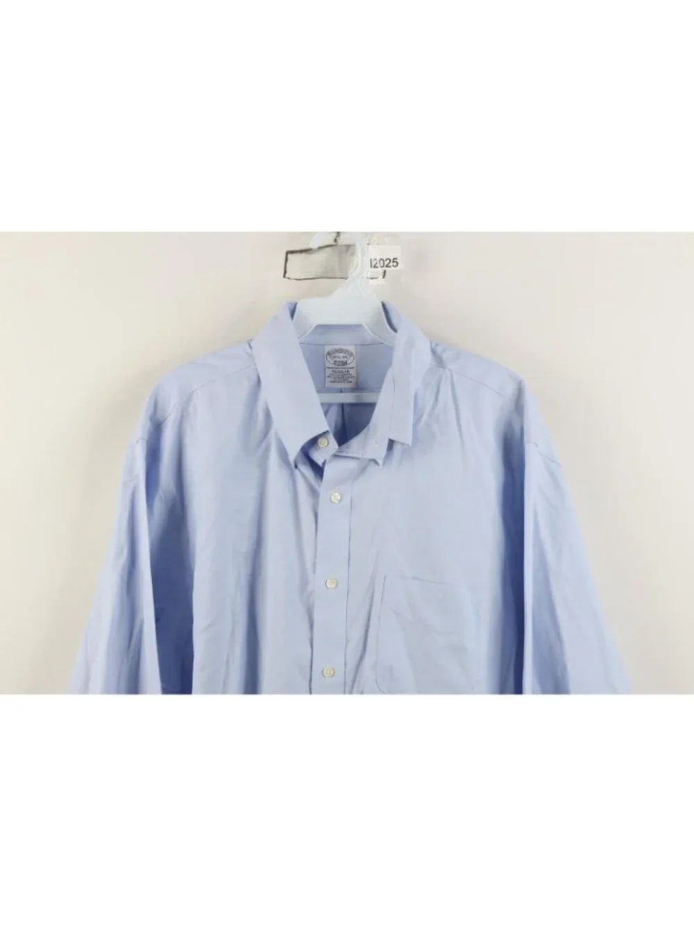 Vintage Brooks Brothers Mens 16.5 35 Original Cotton Button Down Shirt OCBD Blue
